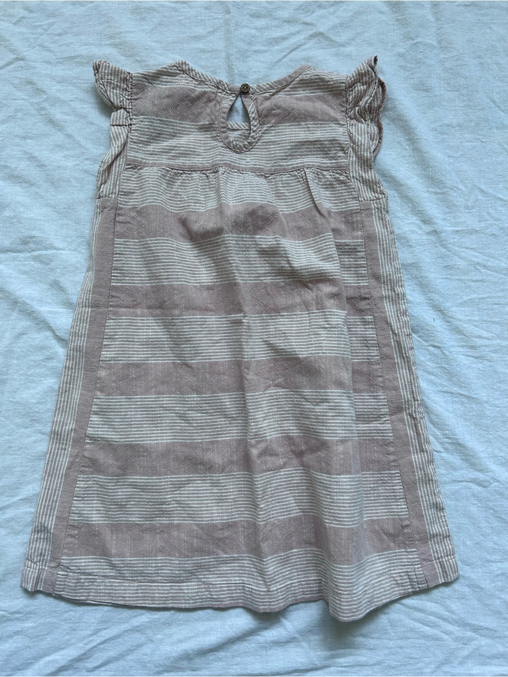 Smocked Stripe Pink Casual Dress for Girls - Picture 4 of 4